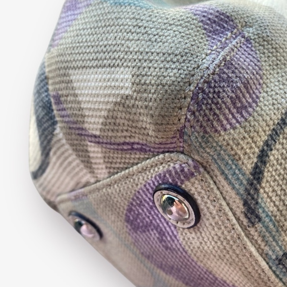 Coach Soho Optic Art Pleated Linen Tote - Picture 11 of 13